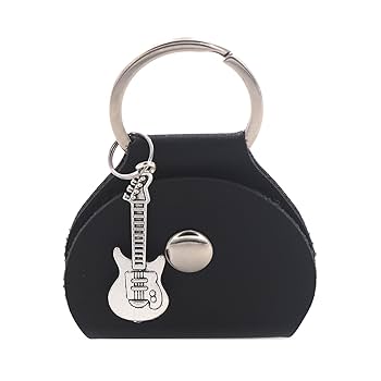 Amazon.co.jp: ギターピックホルダーキーホルダー Pu レザー